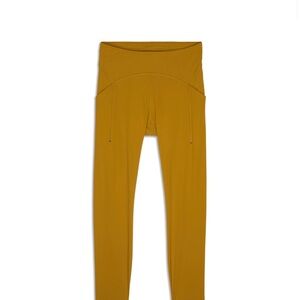Mustard Yellow High-Waisted Leggings
